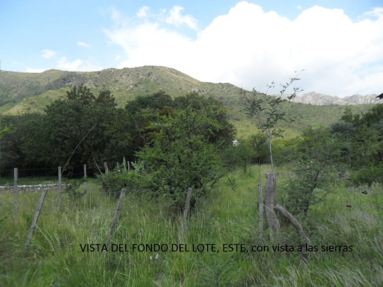 VENTA HERMOSO LOTE AL PIE DE LA MONTAÑA CORTADERAS SAN LUIS